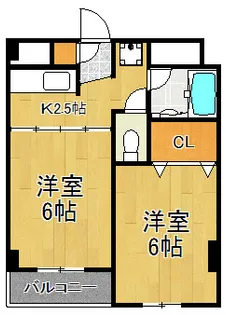神奈川県川崎市川崎区日進町【マンション】の間取り