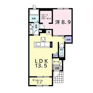 アルヴィータA【1階】の間取り