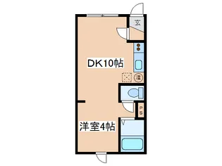 パークサイド廉【4階】の間取り