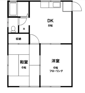 ひかりコーポ【1階】の間取り