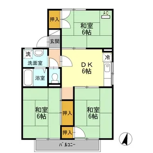 セジュールホーコC【2階】の間取り
