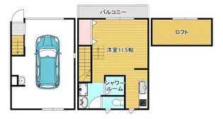 大阪府東大阪市西石切町3【アパート】の間取り