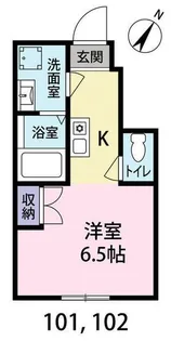 東京都町田市旭町1【アパート】の間取り