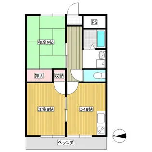 ロイヤルハイツ【1階】の間取り