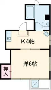 1DKの間取り画像