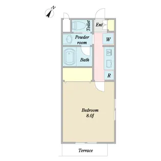 ベルティオン【1階】の間取り
