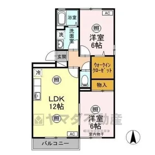 ユニヴェール【2階】の間取り