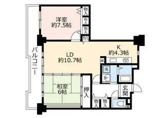 UR酉島リバーサイドヒルなぎさ街【36階】の間取り