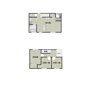 熊本県熊本市南区富合町古閑【一戸建】の間取り