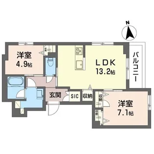 ココン新江古田【2階】の間取り