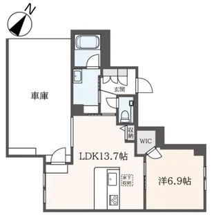 Kメゾン【1階】の間取り