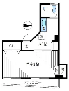 益谷ハイツ【2階】の間取り