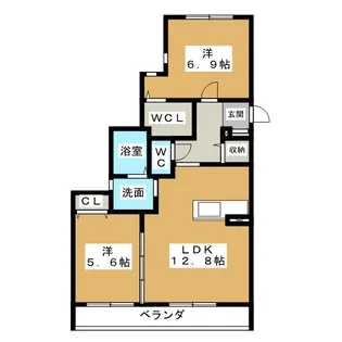 ラ・メール覚王山【3階】の間取り