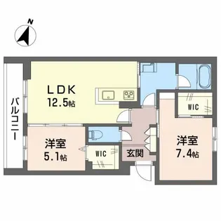サニーコート【2階】の間取り
