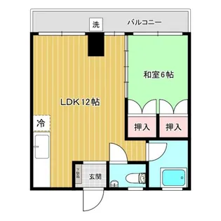 松藤ビル【5階】の間取り
