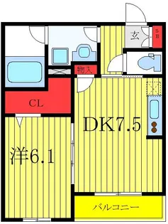 ラ・ルーチェ蓮根【2階】の間取り