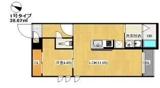 福岡県福岡市西区周船寺2【アパート】の間取り