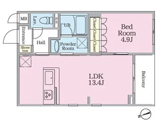 カーサ デ プリッサ【3階】の間取り