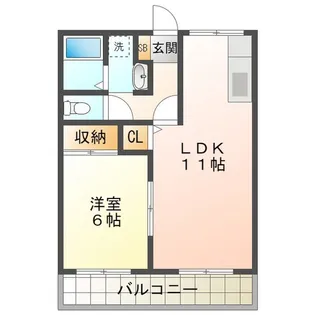 サンクレシェ【1階】の間取り