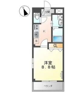 広島県福山市曙町4【アパート】の間取り