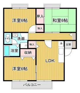セジュール小西【1階】の間取り