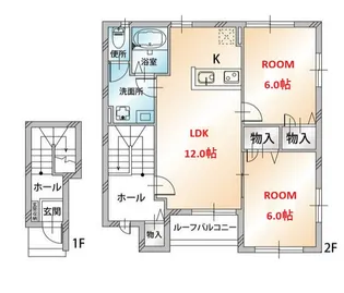 神奈川県横浜市保土ヶ谷区仏向町【アパート】の間取り