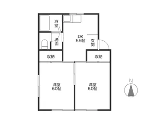 コーポシャルマン【1階】の間取り