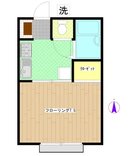 カーサベル【1階】の間取り