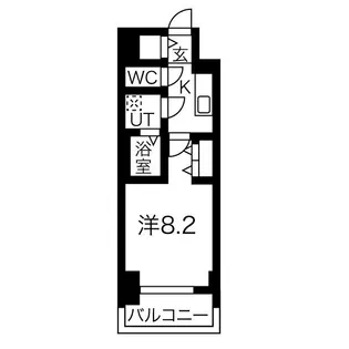 MELDIA CREST TAPP NAMBA-WEST【3階】の間取り
