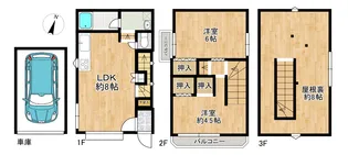 東京都葛飾区東金町5【一戸建】の間取り