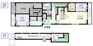 あぱーとめんとカレス【2階】の間取り
