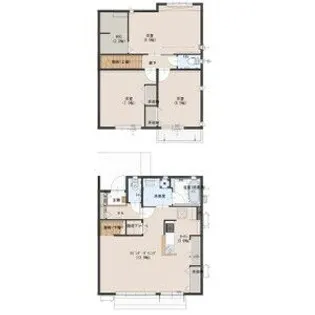 栃木県下野市緑1【一戸建】の間取り