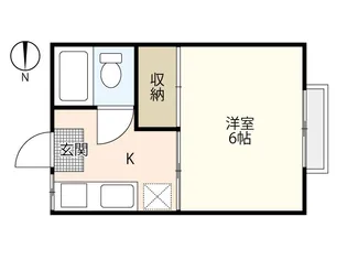 アレイ牛田【2階】の間取り