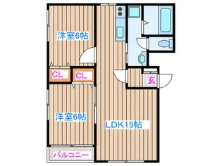グラン・シャリオ【2階】の間取り