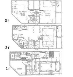 東京都渋谷区恵比寿2【一戸建】の間取り