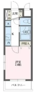 ベルタス舟渡【1階】の間取り