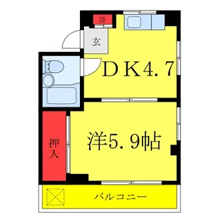 メルシービル【3階】の間取り