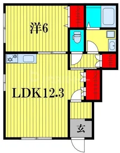 宮本8丁目戸建て【1階】の間取り
