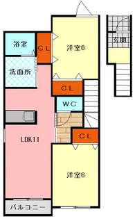 パルテールIII【2階】の間取り