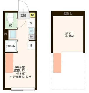 東京都品川区西中延2【アパート】の間取り
