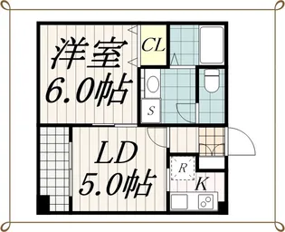 ウインドコート松波【2階】の間取り