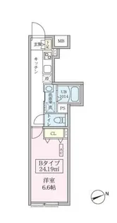 スカイコートリュクス品川大崎【1階】の間取り