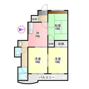 メゾンカトウII【5階】の間取り