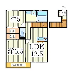 メゾン ド パルフェ B棟【2階】の間取り