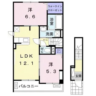 群馬県太田市東別所町【アパート】の間取り