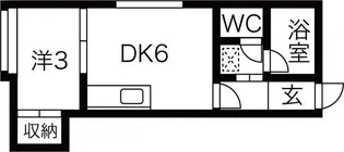 スプリーム豊平壱番館【3階】の間取り