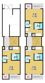 ISEYAハウスI【2階】の間取り