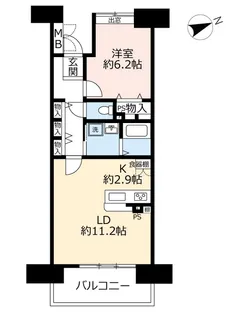 URアーバンラフレ鶴舞公園【3階】の間取り