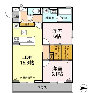 クレール【3階】の間取り