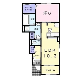 セイバリー サン I【1階】の間取り